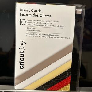 Cricut Joy Insert Cards - Black, Red, Gold, Cream